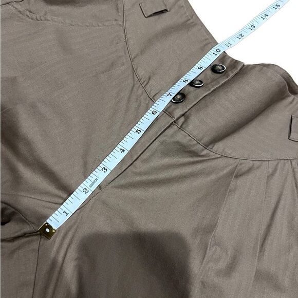 BCBGeneration high waist flare leg pinstriped trousers brown size 6 - Picture 13 of 14